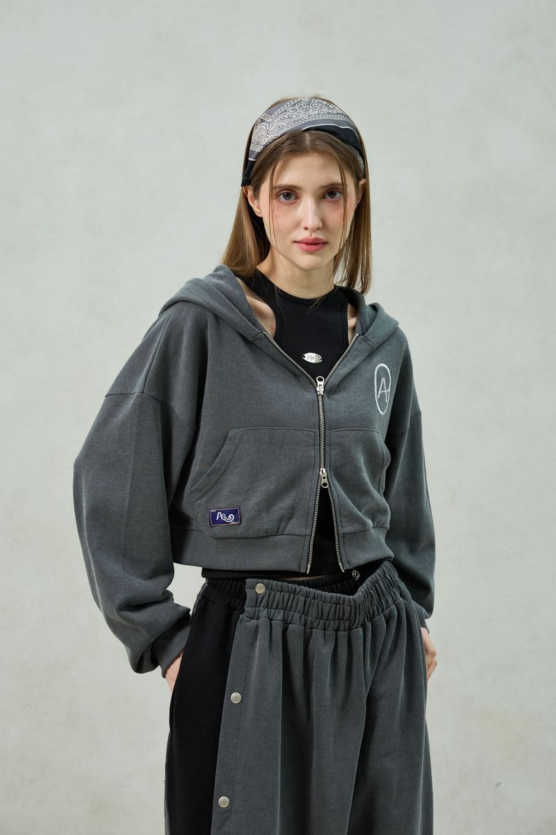 PITA HOOD ZIP-UP / CHARCOAL