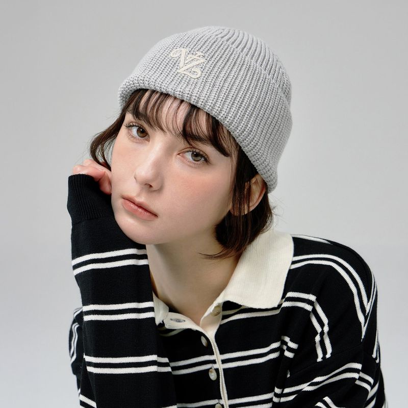 Leaf VZ Logo Washed Beanie / Gray