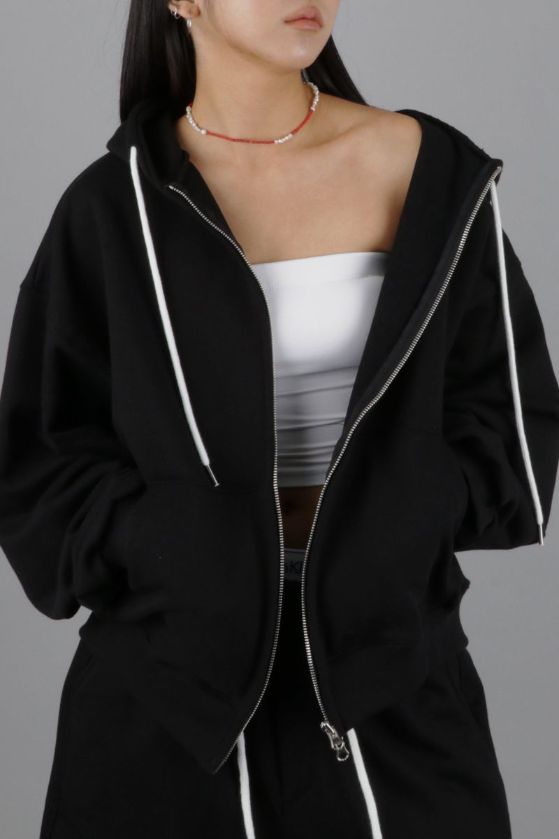 KEVIN OVER-FIT HOOD ZIP-UP