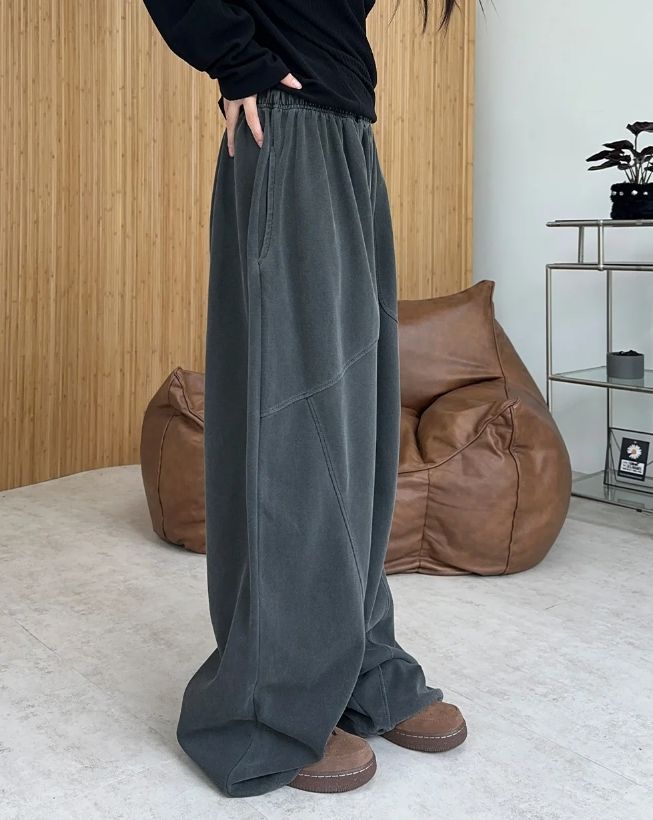 Mars Pigment Cut-out Wide Pants