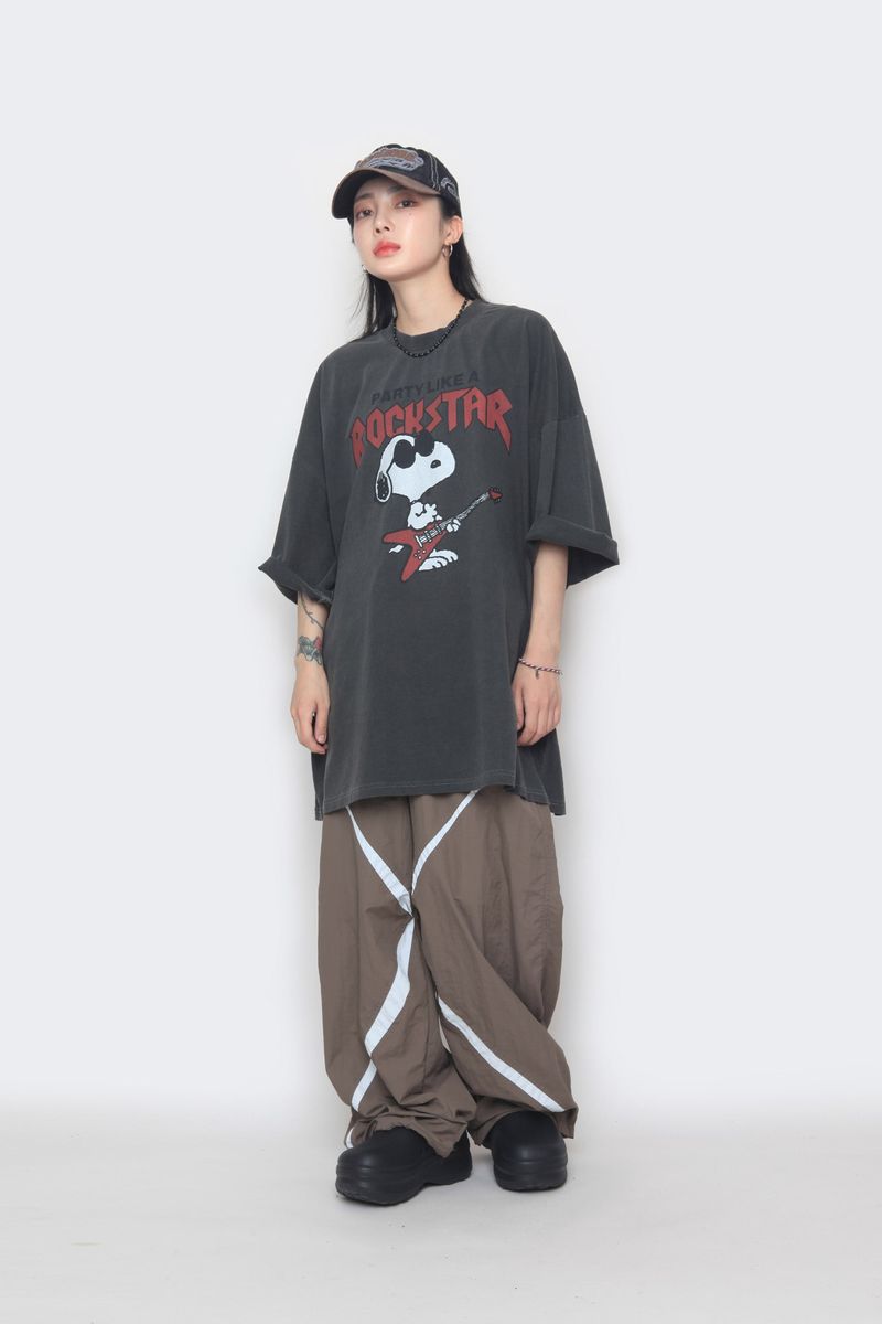 cross color banding pants