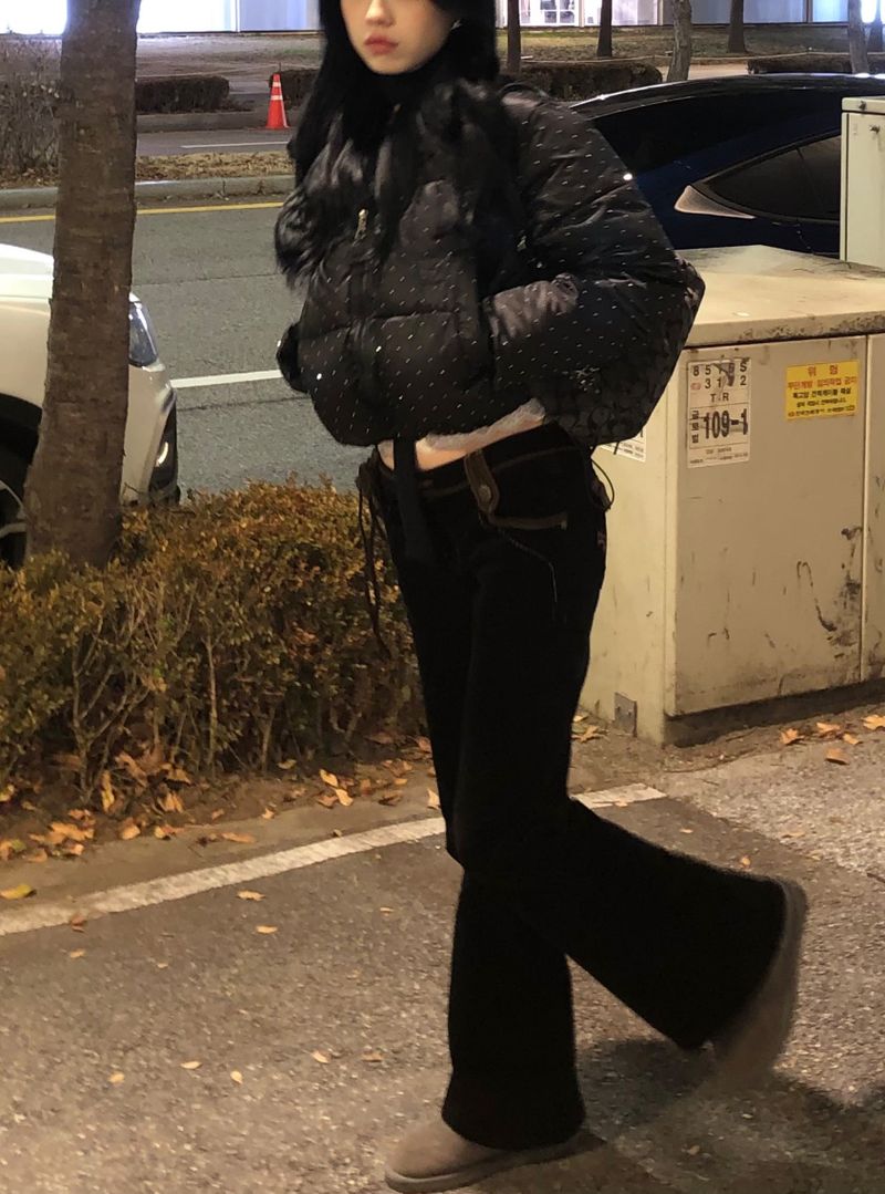 Dot Cubic Puffer Jacket