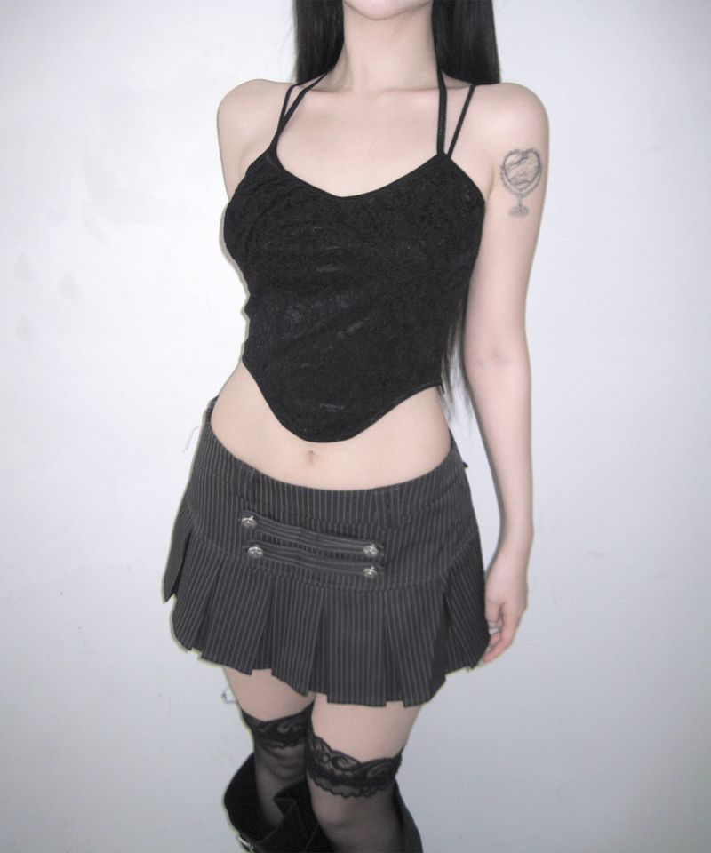 leon pleats mini sk (3colors)
