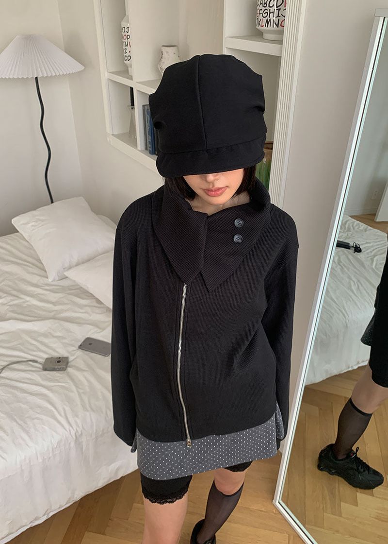 eon（イオエン）の「WAFFLE UNABAL ZIP-UP (2color)（Jackets/Outerwear）」