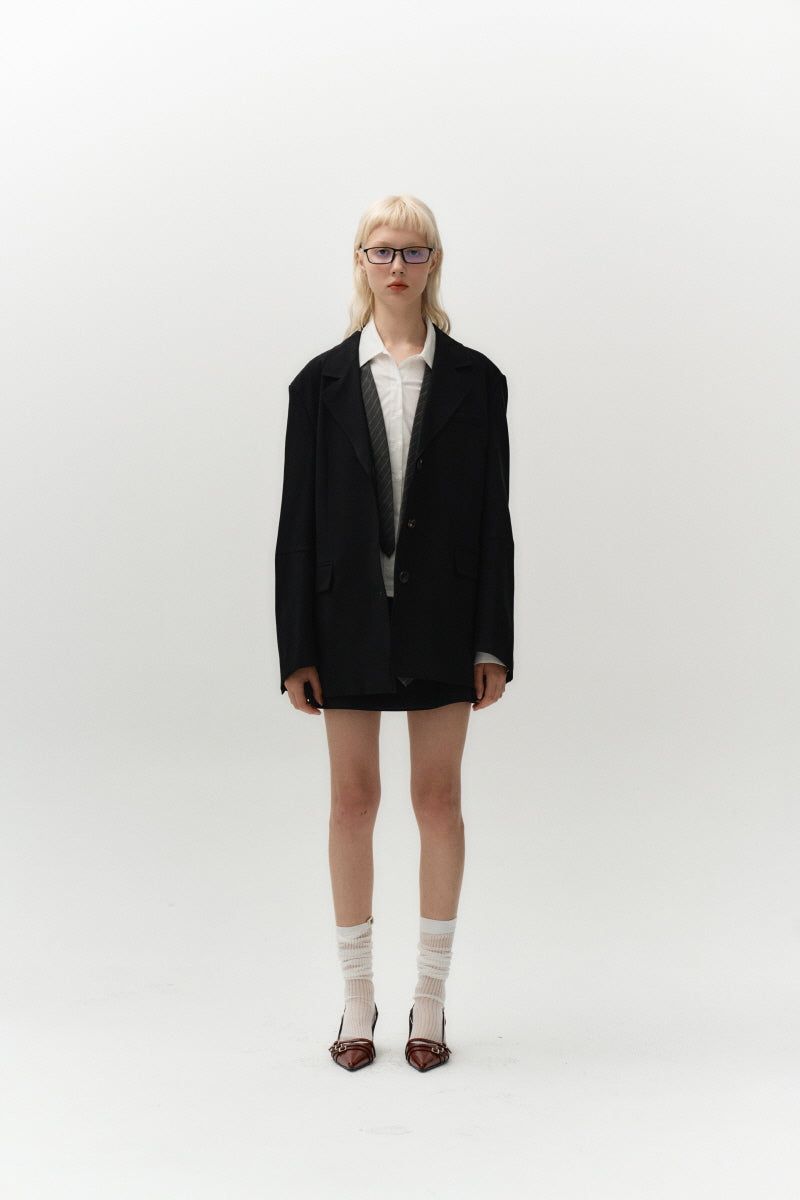 zip skirt (black)