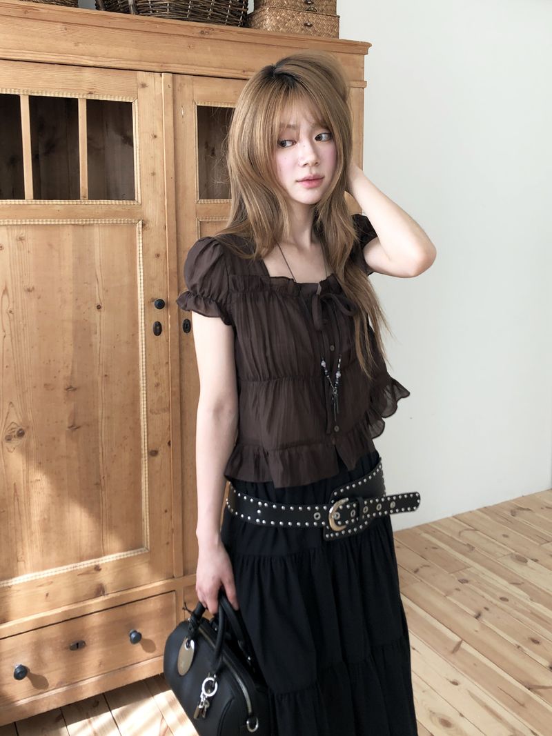 Blooming blouse (short sleeves ver.)