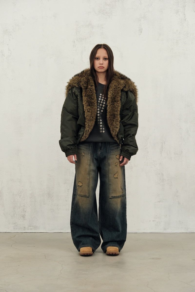 fur ny jumper (khaki)