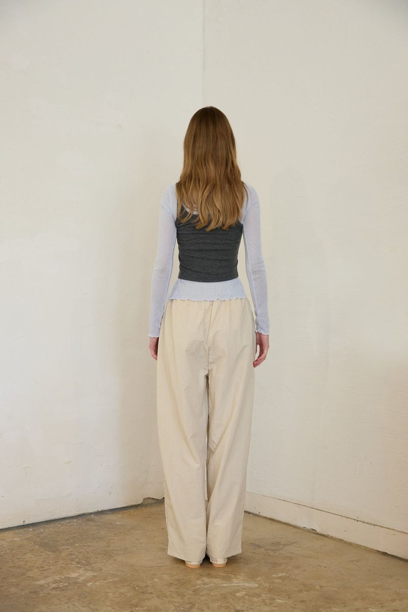 TUCK RUSTLE PANTS (3 COLORS)