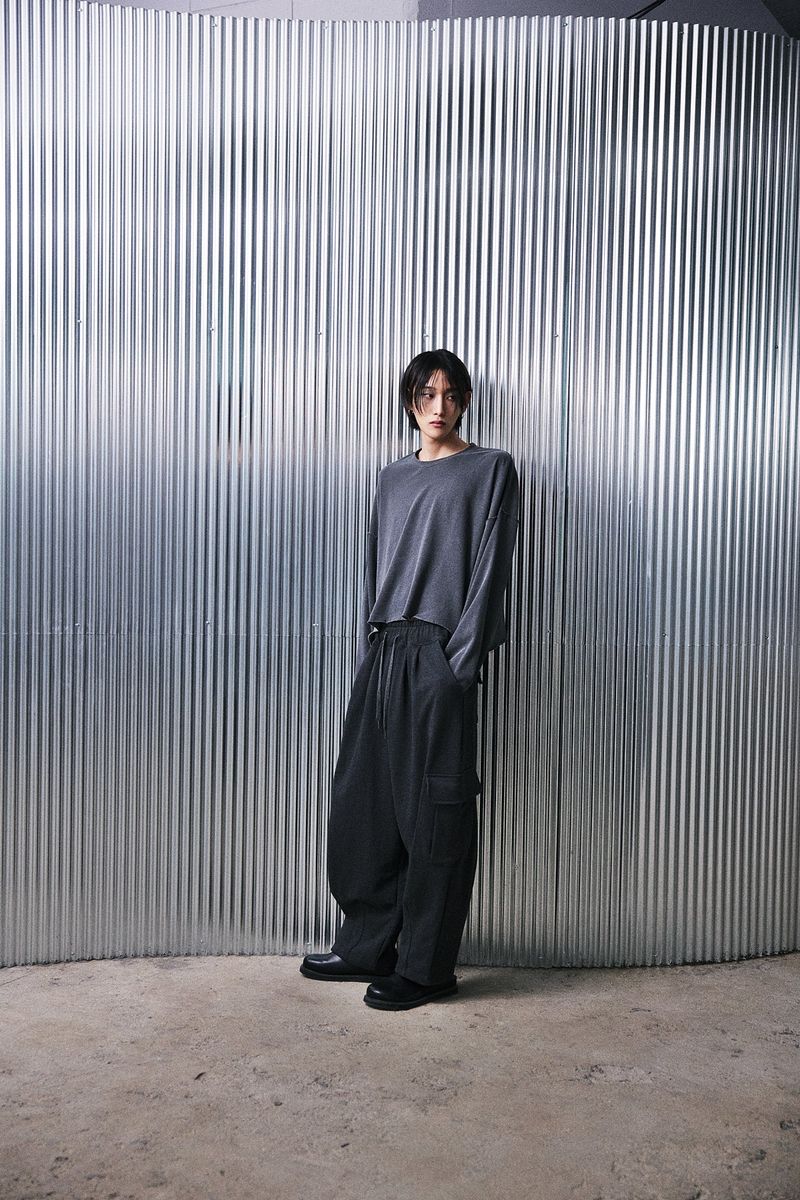 H-T CARGO BALLOON SWEAT PANTS (Charcoal)