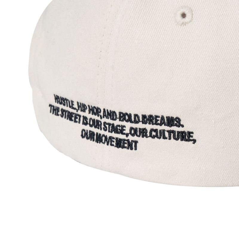 Cap Dico Script Embroidery Cream