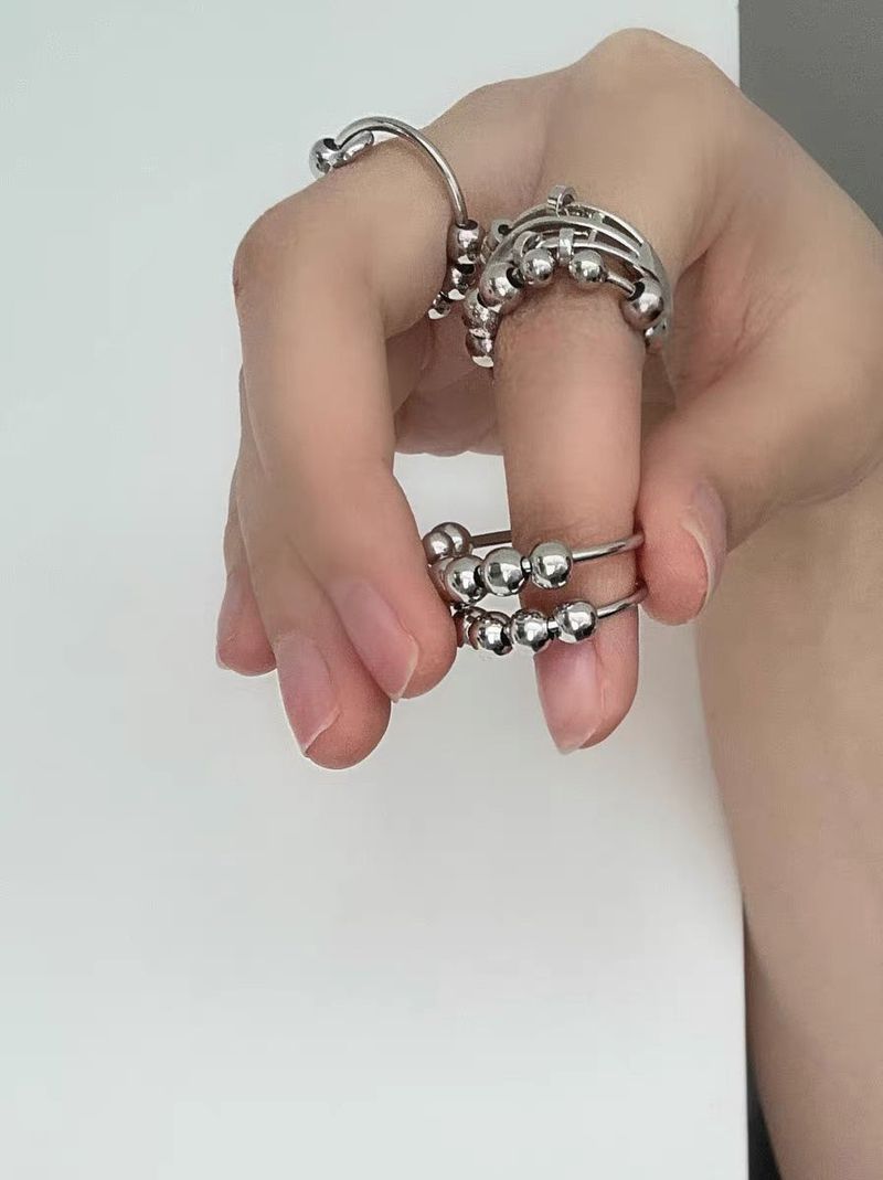 Silver balls 6ring set