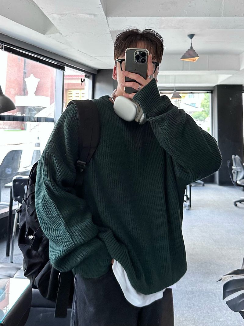 10.candy daily loosefit round knit