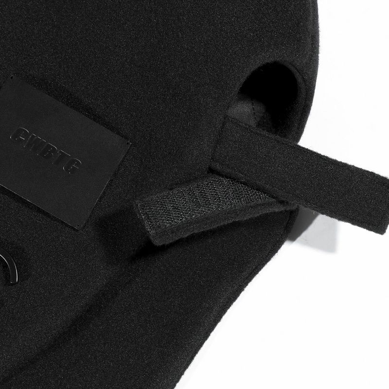 EAR FLAP CAP BLACK