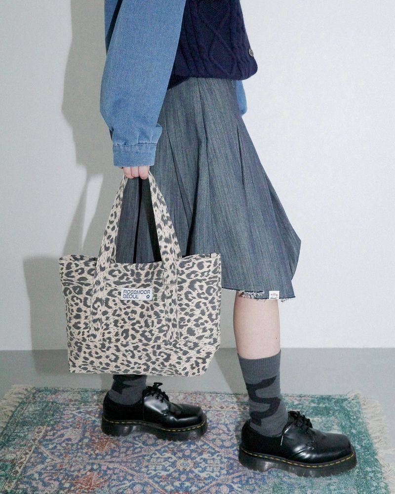 Leopard mini tote bag