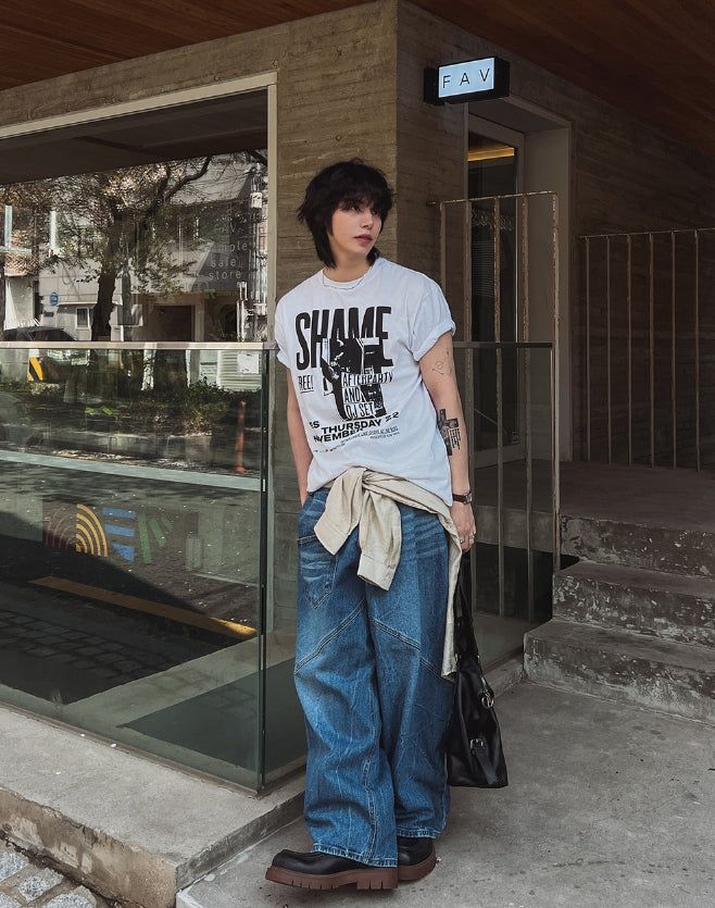 After Printing Loose Fit Short Sleeve