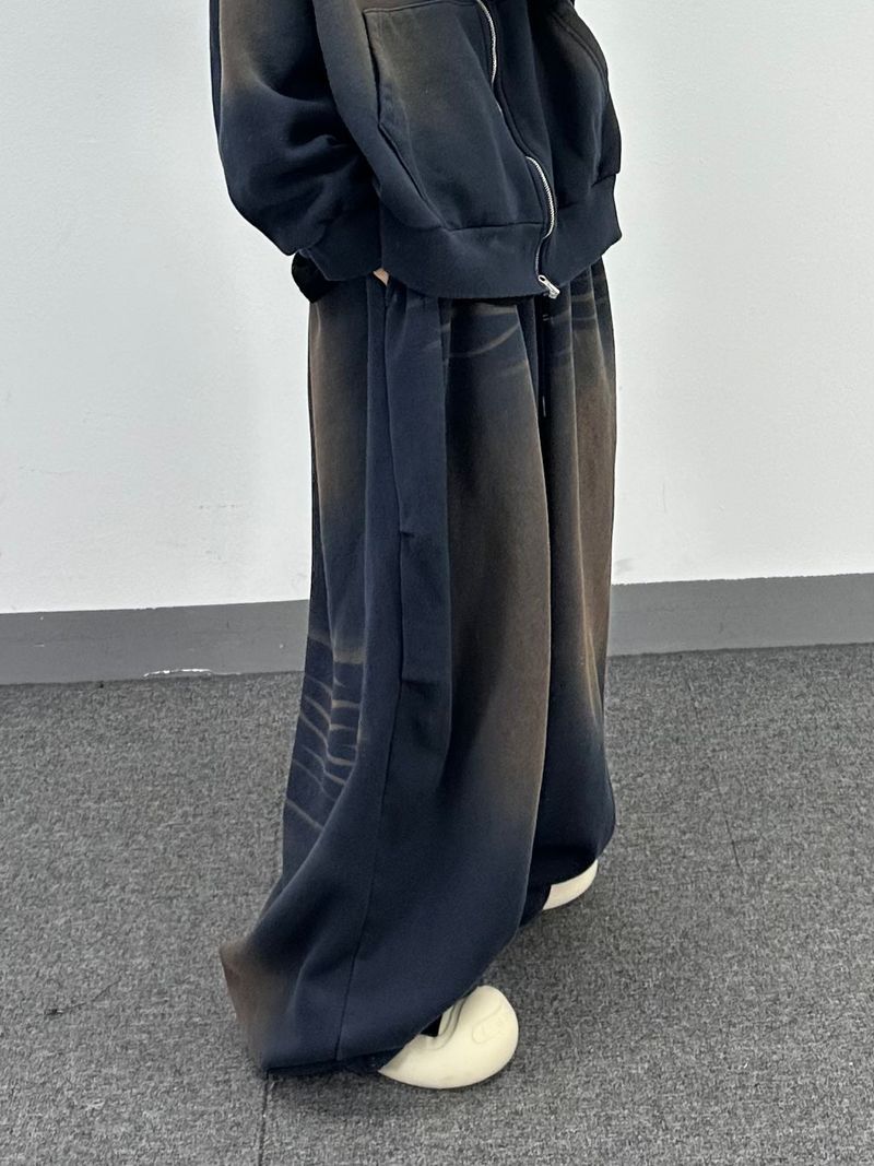 cat brush fleece sweatpants