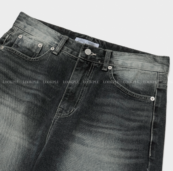 Eden 535 Retro Washed Long Wide Denim