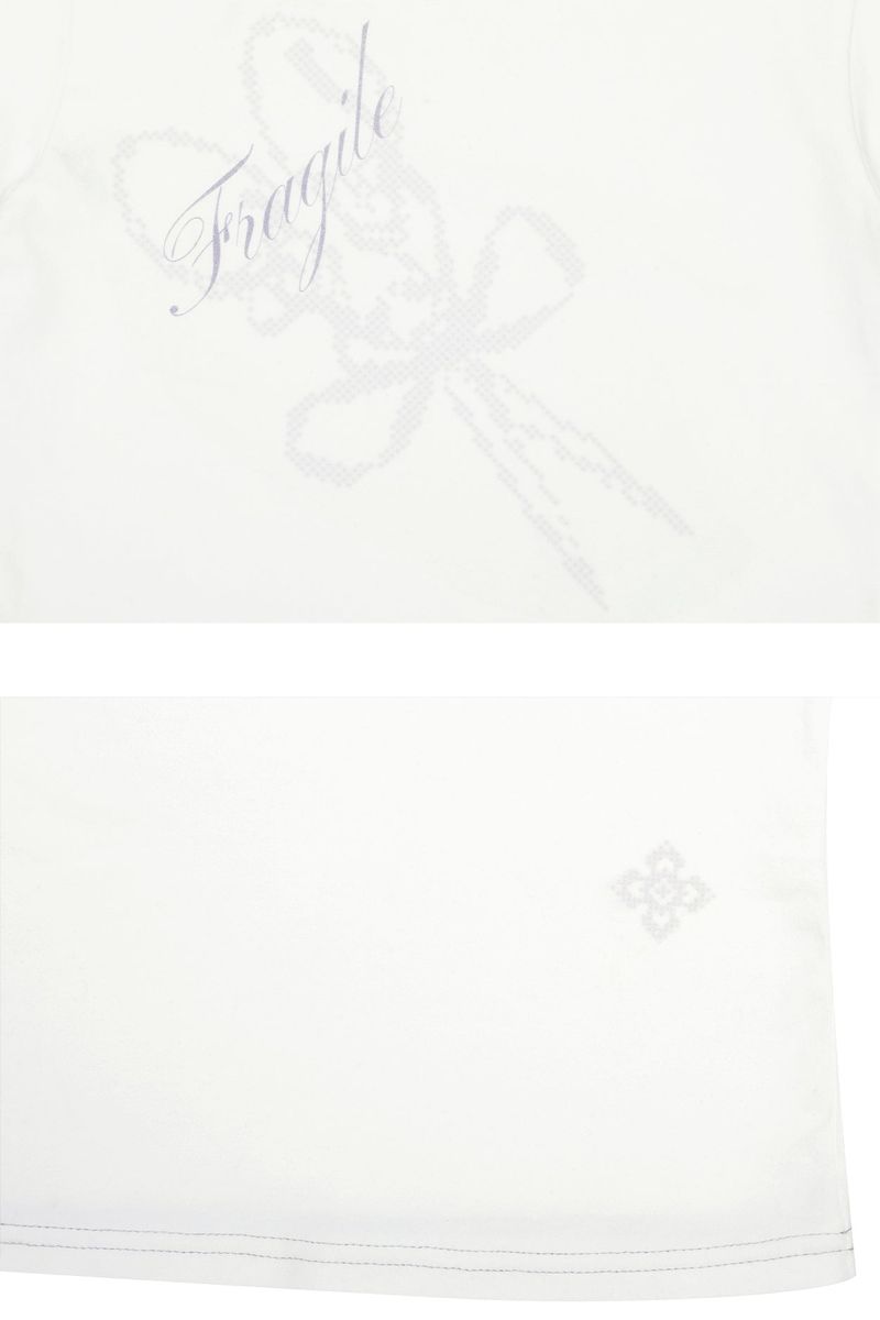 FRAGILE GRAPHIC TEE white