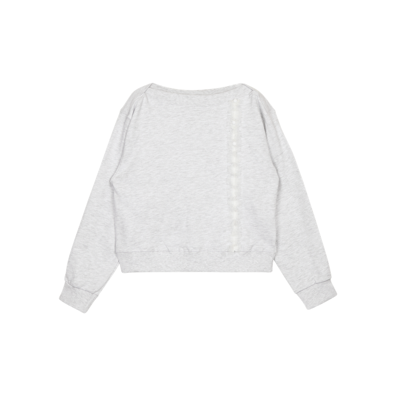 CHIFFON LINE SWEATSHIRT