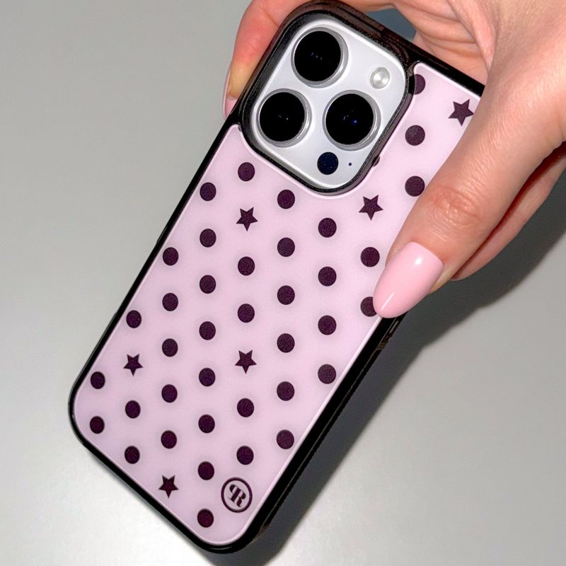 [MADE] s ★ dot. (pink) glass bumper iPhone case