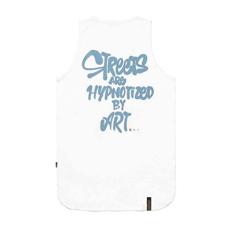 22 SHA THROW UP LONG SLEEVELESS WHITE