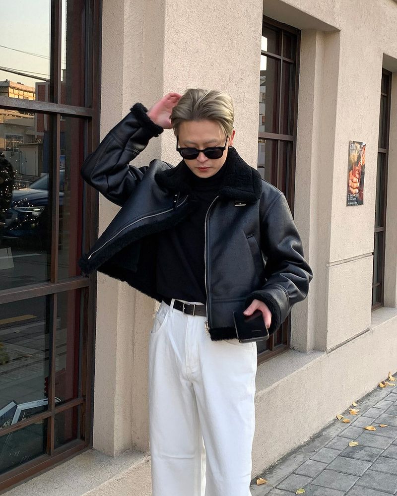 GM Trench Jack High neck Leather crop Mustang (2 colors) (Model M Fitting)