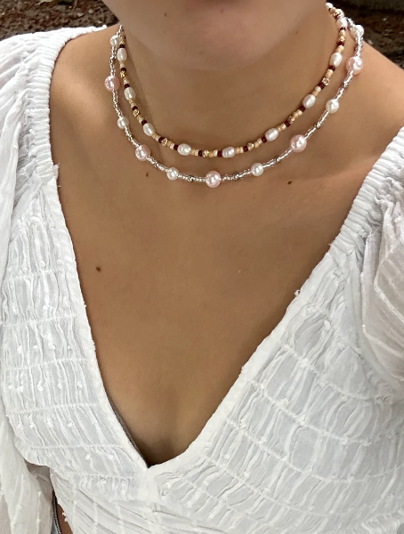 Vazzle(ヴァズル)の「【MADE】Catch sb’s Eye -Glass Beads Necklace (Accessories)」