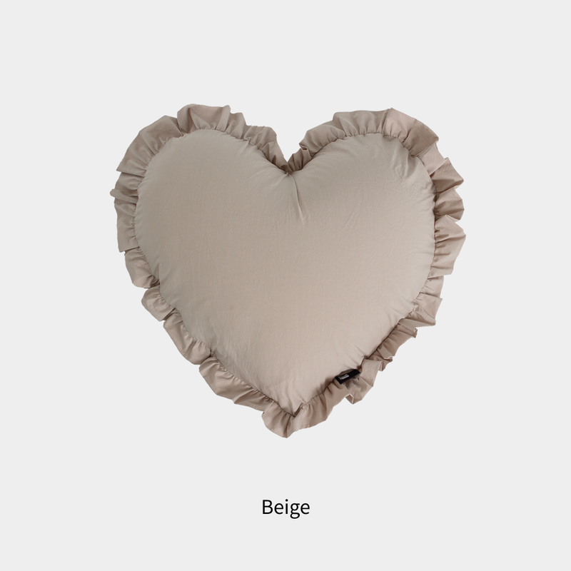 Heart Frill Cotton Cushions