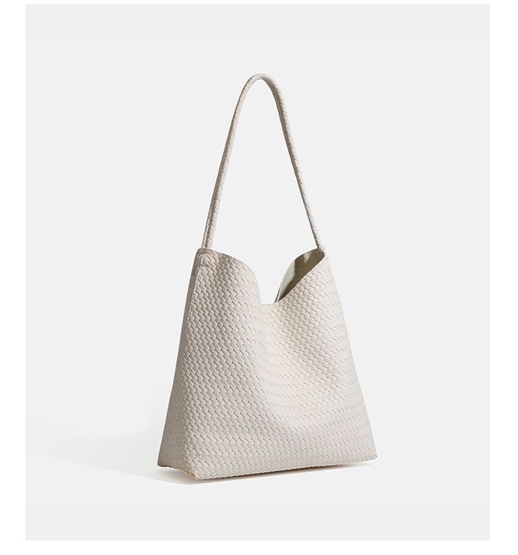 Matte Soft Leather Tote Shoulder Bag