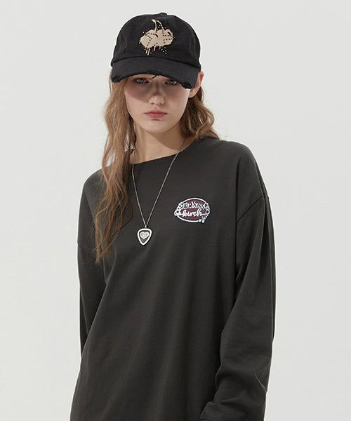 ROCK N ROLL LONG SLEEVE [CHARCOAL]