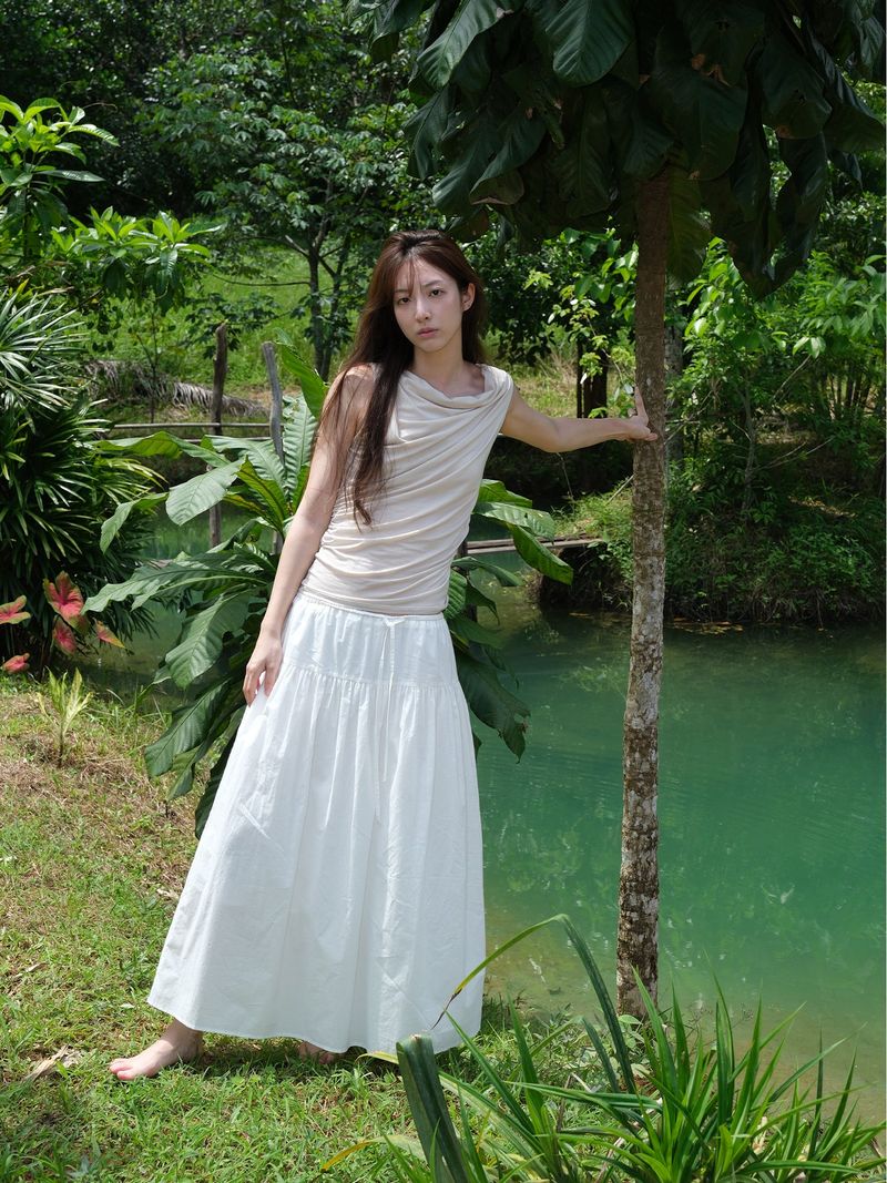 Soft Drape Sleeveless (Oatmeal)