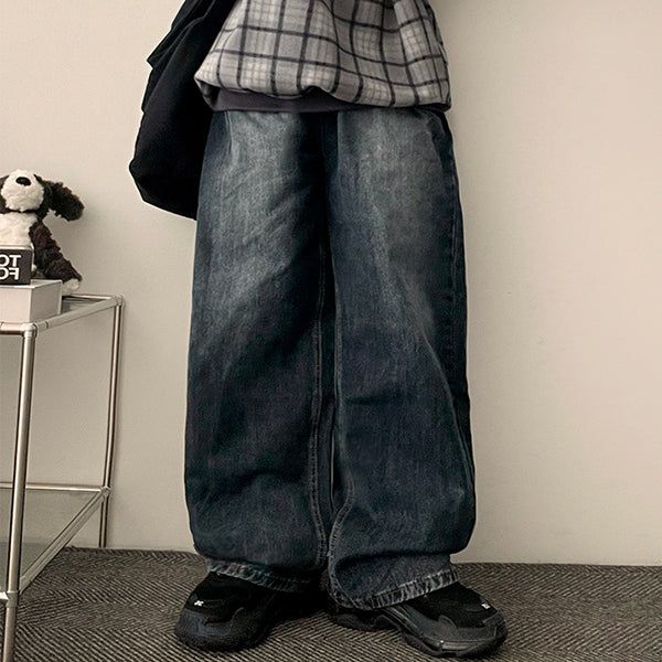 Daryn Washing Wide Denim Pants