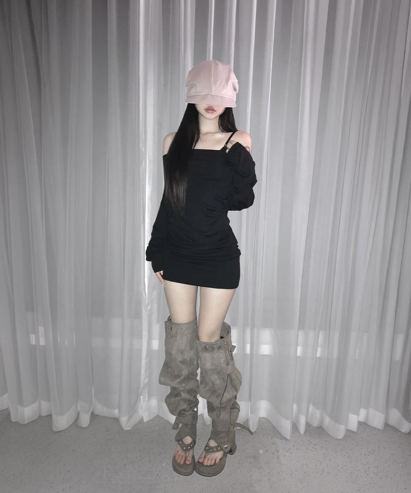 aly lace cross ops (3colors)