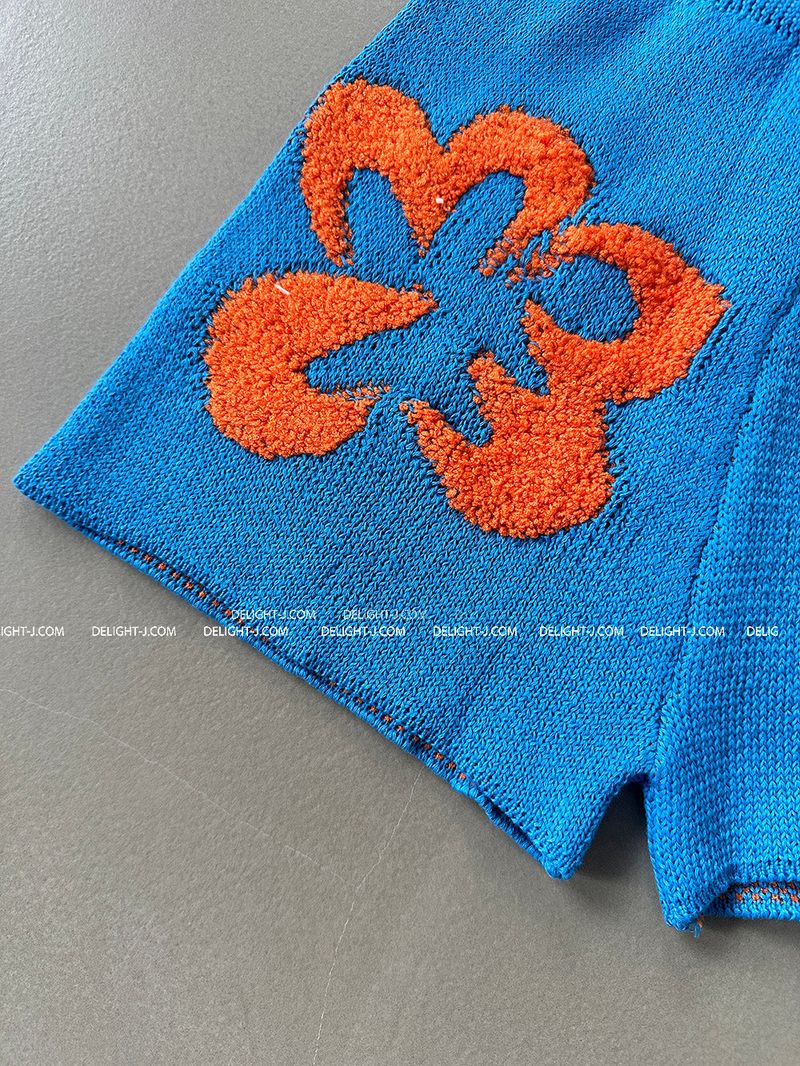 Flower knit bikini swimwear