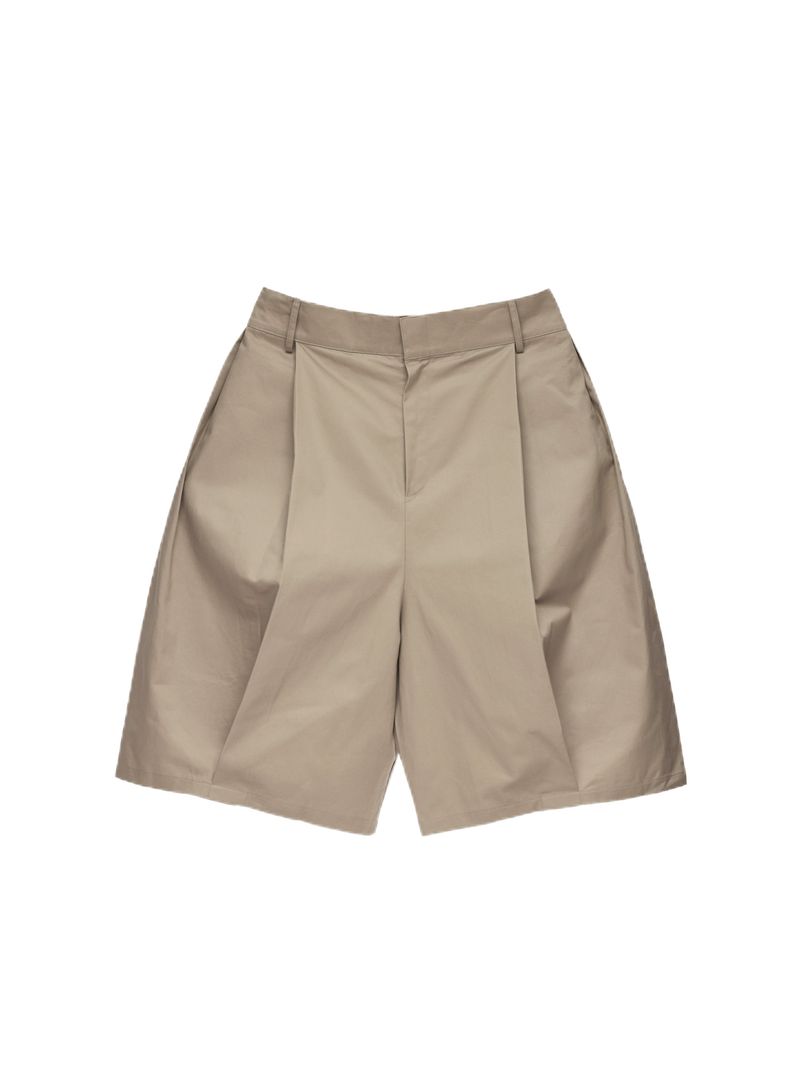 6CRAYON(シックスクレヨン)の「6CRAYON Elastic Waist Wide-Leg Shorts 2.0 – Double Pleated & Loose Fit with Coating(Pants)」