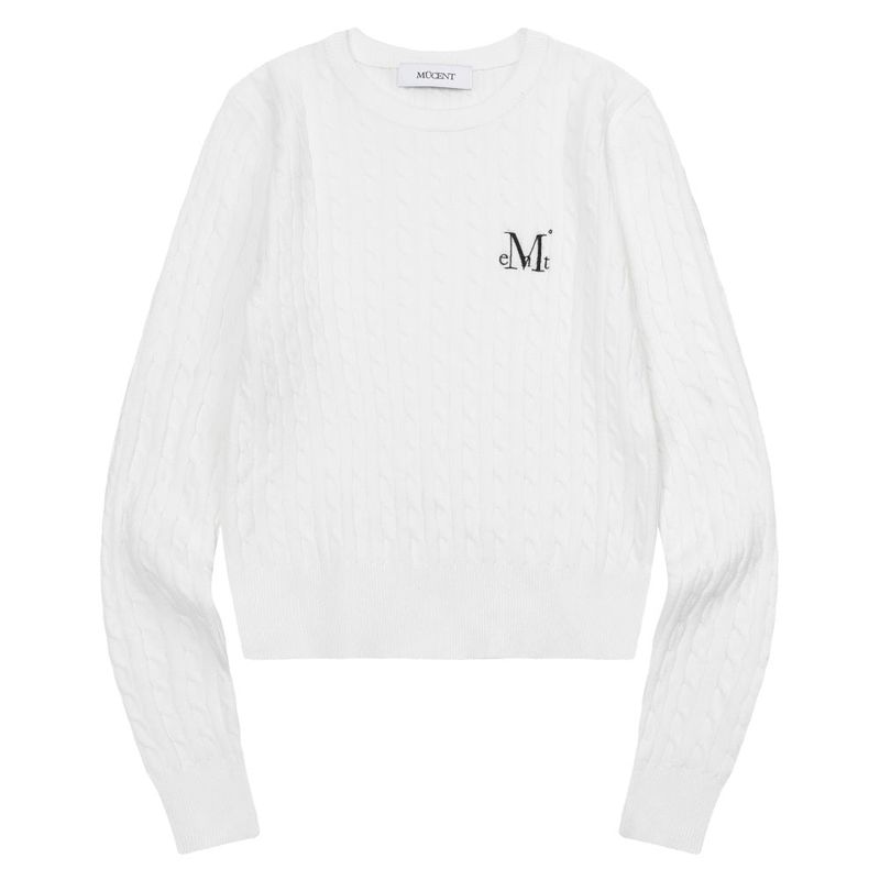 JIMMY R-NECK CROP KNIT (7COLOR)