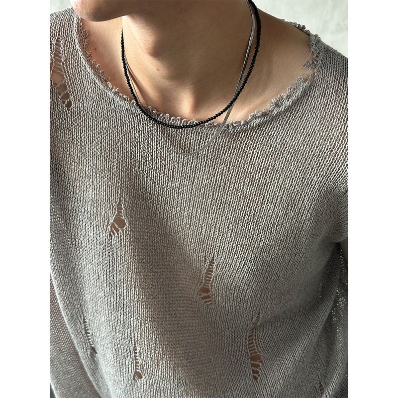 LAURANT（ロラン）の「[HANDMADE] Black pearl necklace（Accessories）」