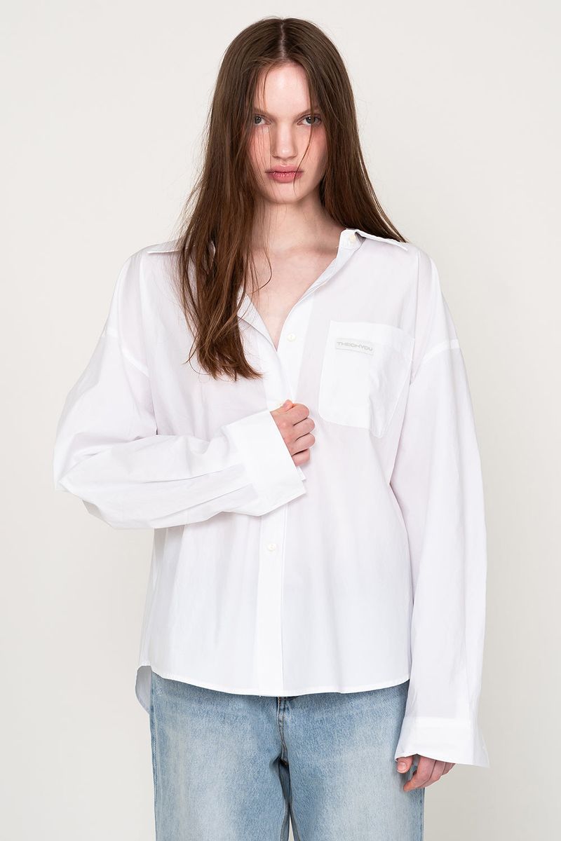 THEOHYOU（ザオユ）の「[2nd-Order]SUMMER OVER-FIT SHIRTS (WHITE)（Tops）」