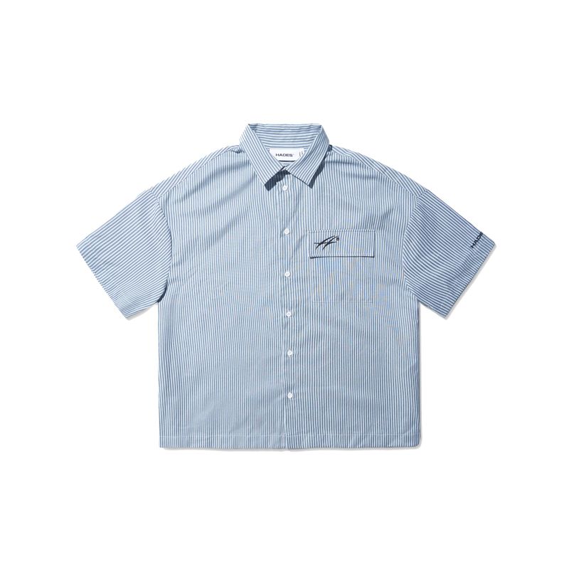 HADES（ハデス）の「HADES STRIPED SOLID SHIRT（Tops）」