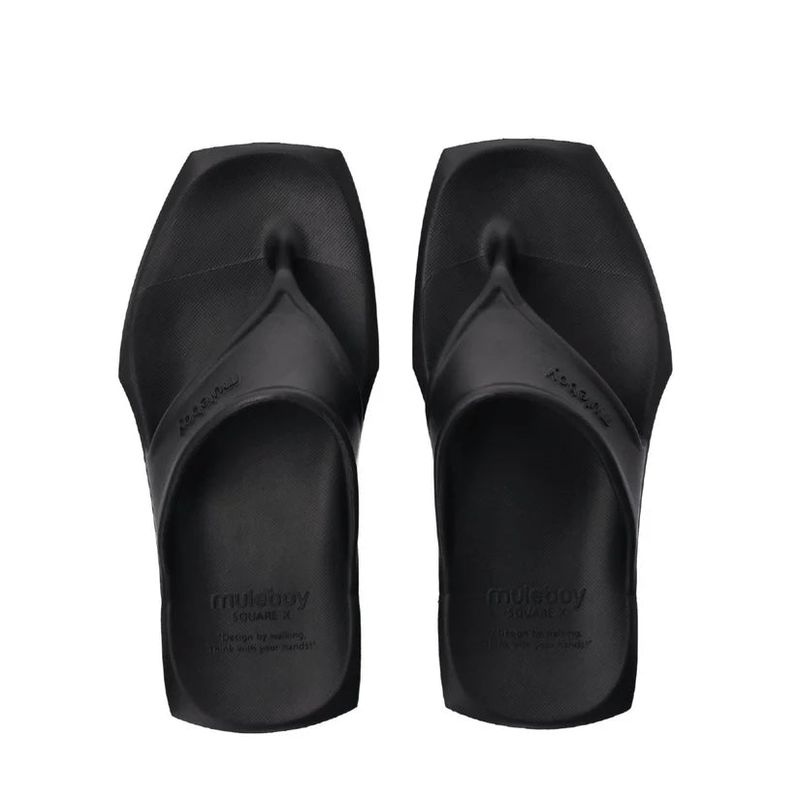 muleboy(ミュールボーイ)の「スクエア X フリップフロップ(BLACK)(シューズ)」