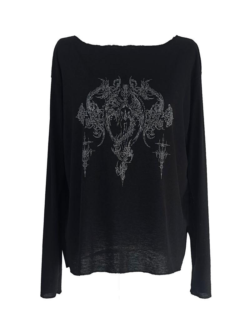 tattoo printing long sleeve T