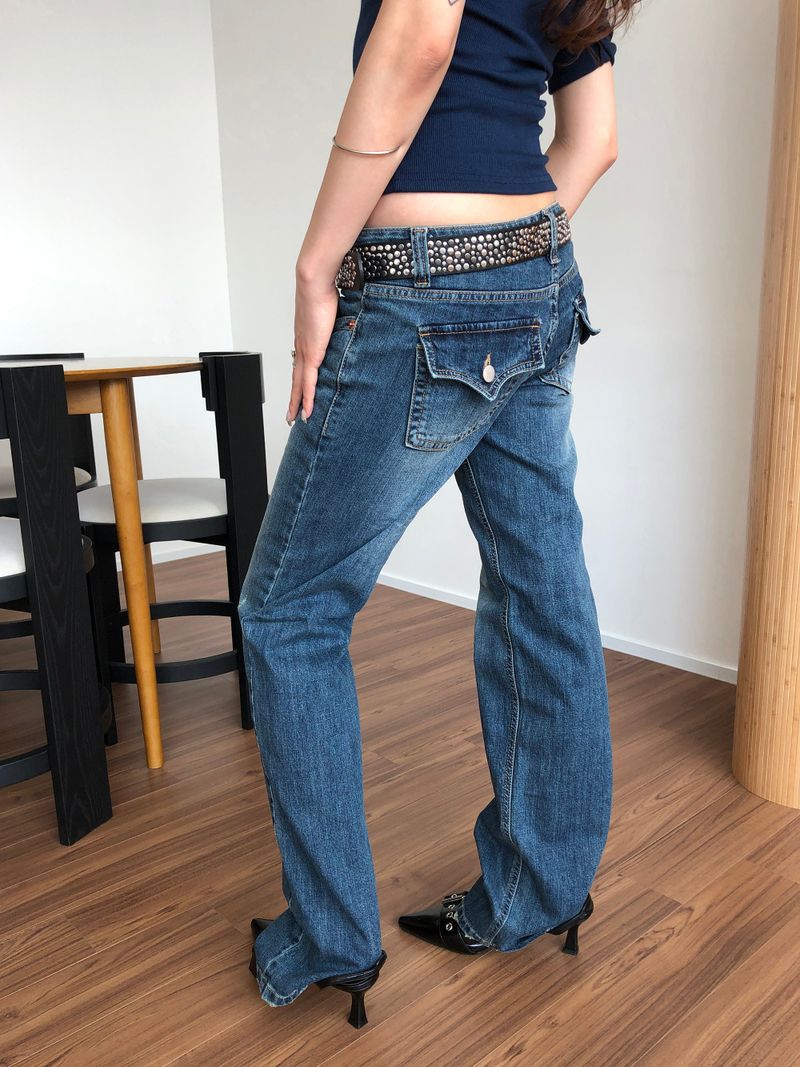 BLOBBY(ブロビー)の「POCKET LOWRISE SLIM STRAIGHT DENIM PANTS(Pants)」