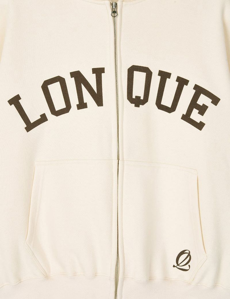 LONQUE HOOD ZIP-UP (IVORY)
