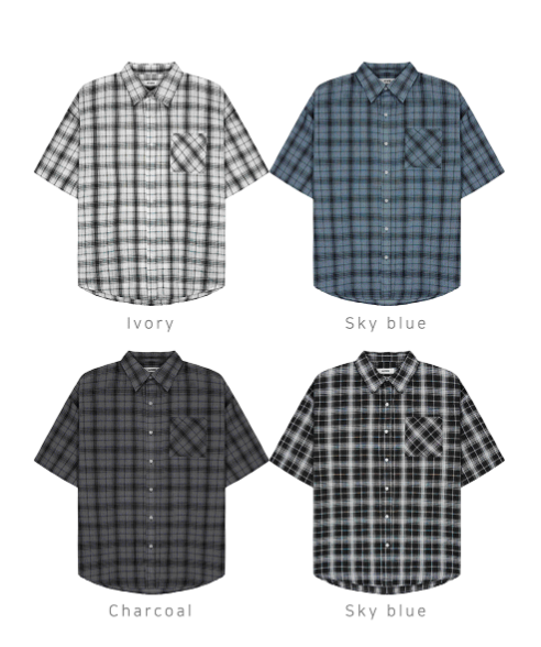 Thin Check Dark & Light Short-Sleeve Shirt