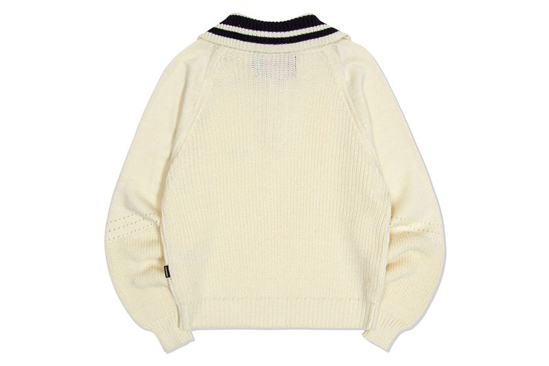 SPORTY LINE KNIT HALF ZIP UP