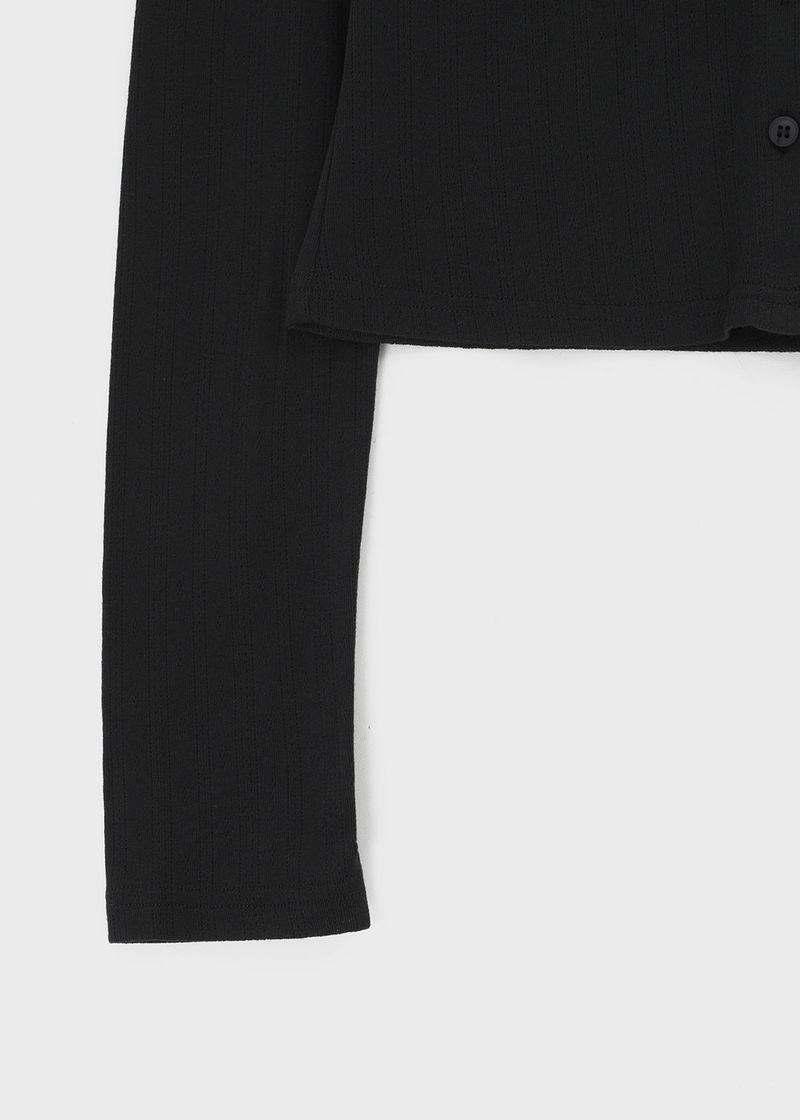 [B-BASIC] Punching Cardigan (2 Sizes)