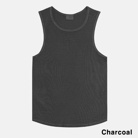 Frank pigment waffle tank top