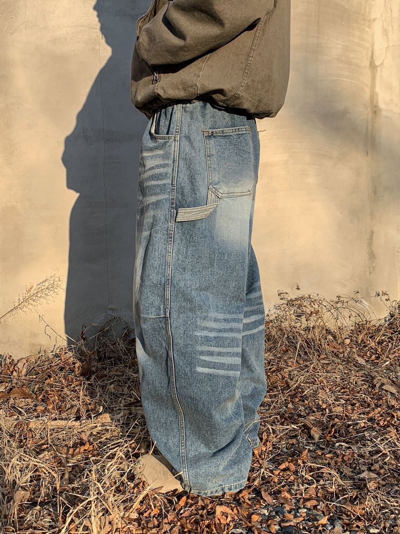 Mile Wash Carpenter Banded Denim