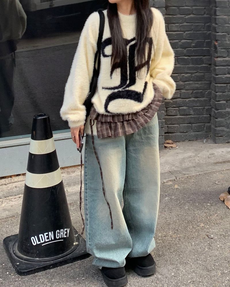 Secret washing denim pants