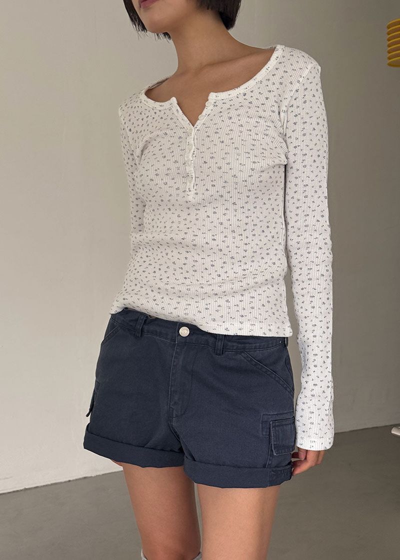 FRENCH CARGO HALF PANTS